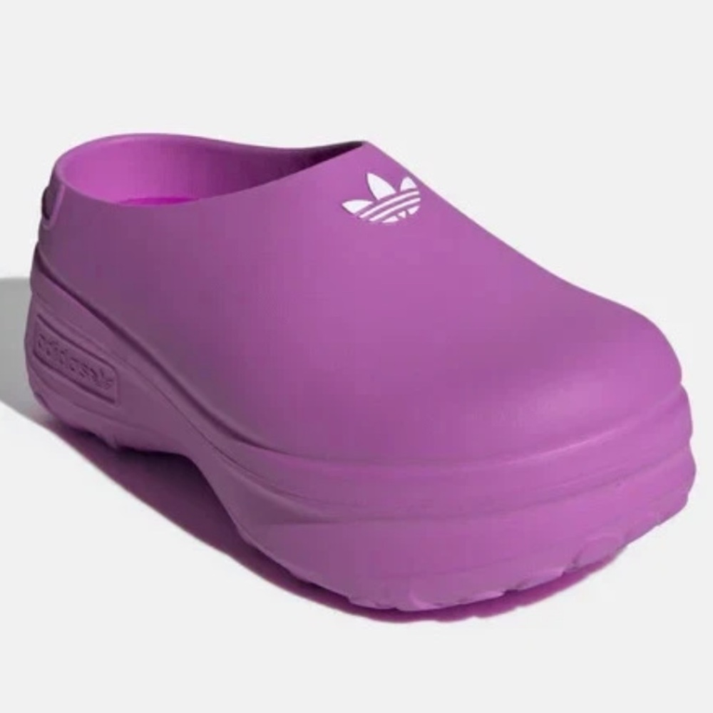 NEW Adidas Adifom Stan Smith Purple Mule Clog Slip On Shoe Women's Size 9